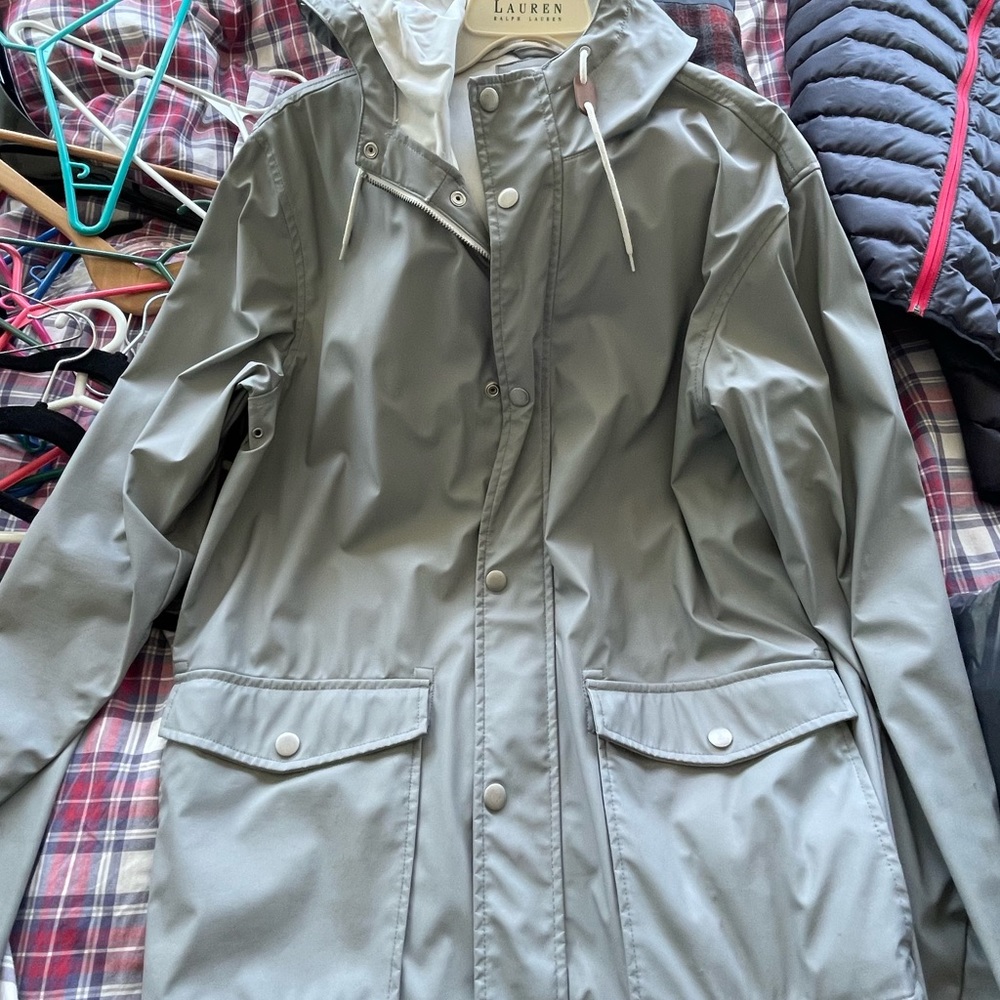 Old navy button down rain coat